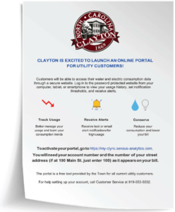 Clayton Online Portal for Utility Company